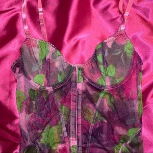 Roberto Cavalli Vintage Watercolor Bustier